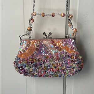 Colorful Beaded Women's Bag